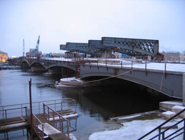 Мост Лейтенанта Шмидта, строительство, новые пролеты