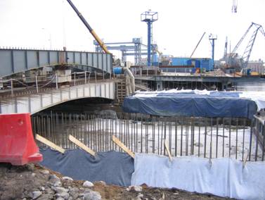 Мост Лейтенанта Шмидта, строительство, место для нового пролета