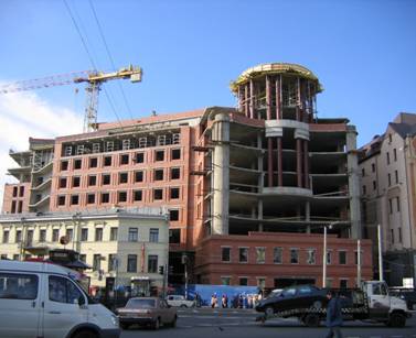 Станция метро Достоевская, строительство торгово-офисного центра Регент Холл, Regent Hall
