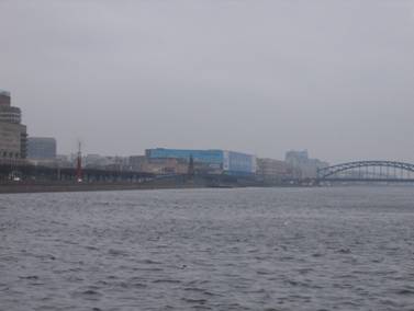 Газпром-сити, Охта центр, река Нева, Большеохтинский мост