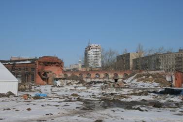Завод Гидростроитель, Петрозавод, Красногвардейская площадь, 2, Газпром-сити, Охта центр, после сноса