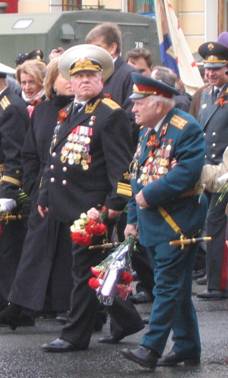 Невский проспект, марш, шествие ветеранов, День Победы, 9 мая 2007 года, ветераны, герои Великой Отечественной войны