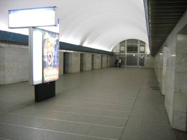 Станция метро Василеостровская, подземный, перронный зал, Петербургский метрополитен