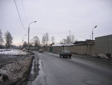 Митрофаньевское шоссе у поворота на Малую Митрофаньевскую улицу