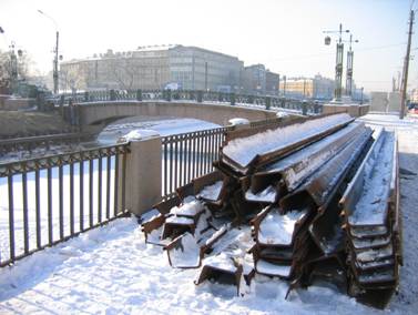Балтийский мост через Обводный канал, начало работ по строительству нового автомобильного моста в створе Митрофаньевского шоссе