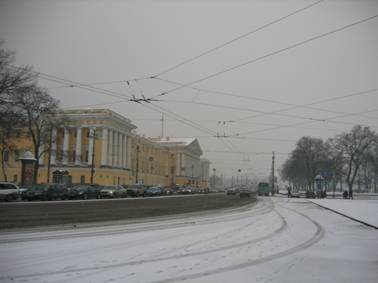 Снегопад, Дворцовый проезд