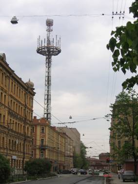 Выборгская сторона, улица Комиссара Смирнова, 3, радиобашня, вышка, телебашня, телевышка, после надстройки