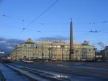 Площадь Восстания, обелиск Городу-герою Ленинграду