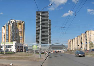 Проект многофункционального комплекса у станции метро Проспект Большевиков, улица Коллонтай