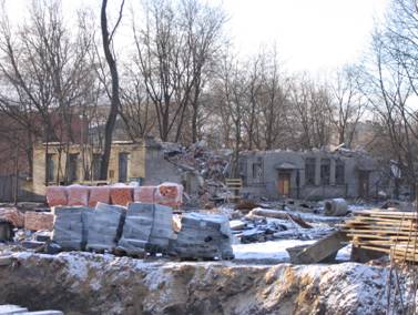 Эсперова улица, 5, разрушенное, снесенное общежитие фабрики Красное знамя