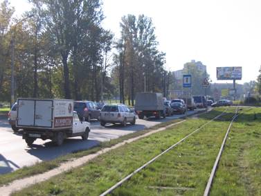 Коломяжский проспект, железнодорожный пути, рельсы, железная дорога у Северного завода