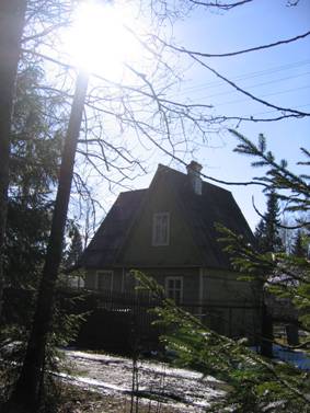 Станция Осельки, дачный поселок, деревянный дом