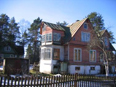 Станция Осельки, дачный поселок, деревянные дома