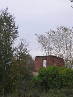 Деревня Кудрово, усадебный дом, помещичий, усадьба помещика Кудрова, развалины, руины