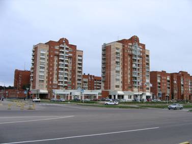 Город Сосновый Бор, Ленинградская улица, жилые дома
