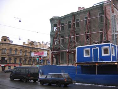 Литейный проспект, 5, улица Чайковского, 19, дом с флюгером, после сноса