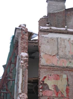Литейный проспект, 5, улица Чайковского, 19, дом с флюгером, после сноса, снесенная часть