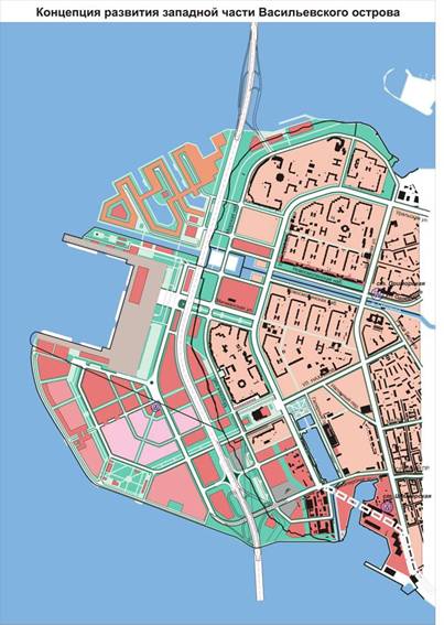 Морской портовый терминал, пассажирский порт на Васильевском острове, острове Декабристов, план, схема
